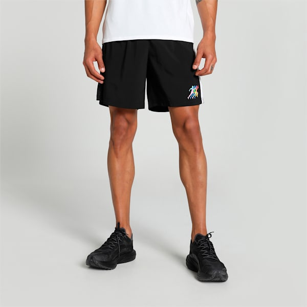 PRIDE Velocity Men's 7" Running Shorts, PUMA Black, extralarge-IND